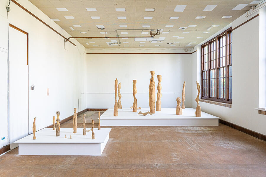Aki Inomata installation at the historic Medina High School